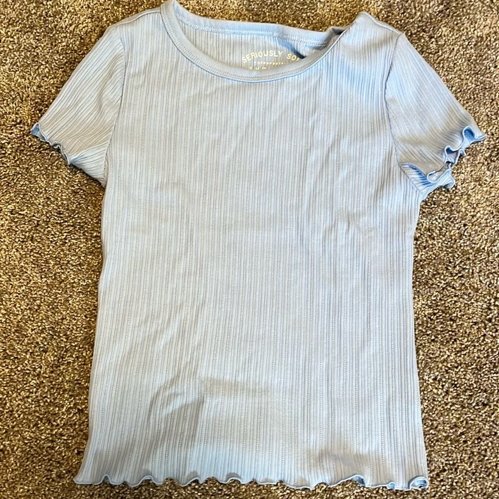Aeropostale tight blue crop top brand new never worn
